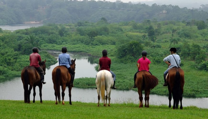 Horseback riding adventure in Jinja Uganda